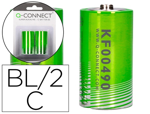 [33650] Pila q-connect alcalina c blister de 2 unidades