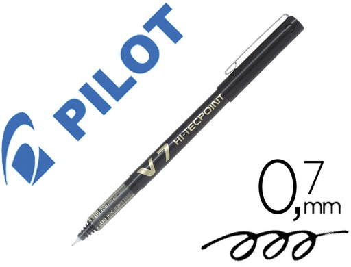 [18427] Rotulador pilot punta aguja v-7 negro 0.7 mm
