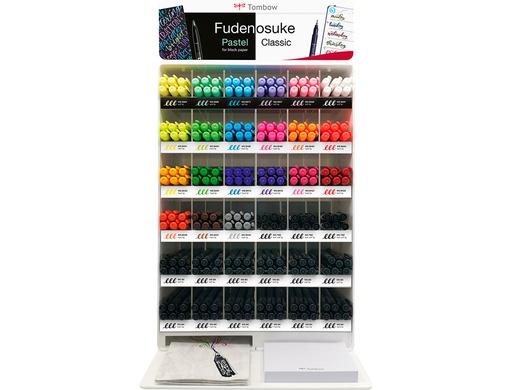 [167514] Rotulador tombow fudenosuke expositor sobremesa de 216 unidades colores surtidos