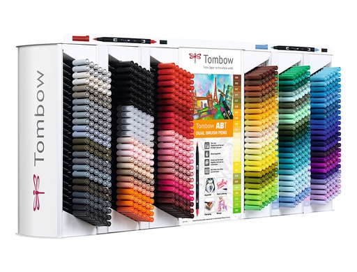 [167508] Rotulador tombow abt dual brush doble punta de pincel contenido de 864 unidades colores surtidos