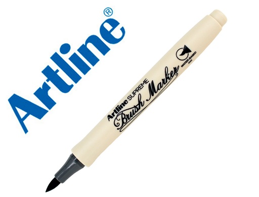 [165896] Rotulador artline supreme brush epfs pintura base de agua punta tipo pincel trazo fino gris