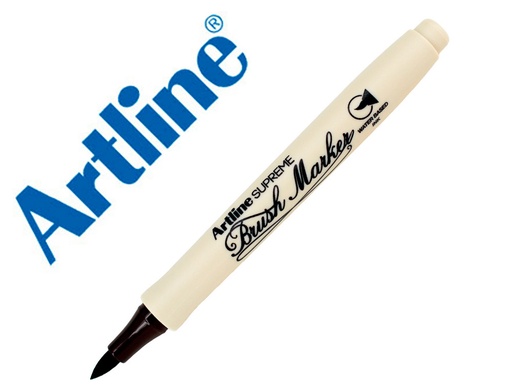 [165895] Rotulador artline supreme brush epfs pintura base de agua punta tipo pincel trazo fino marron oscuro