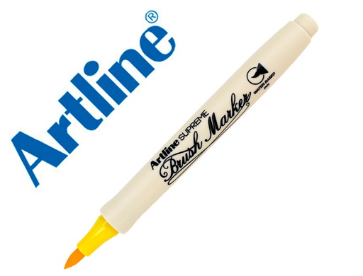 [165888] Rotulador artline supreme brush epfs pintura base de agua punta tipo pincel trazo fino amarillo