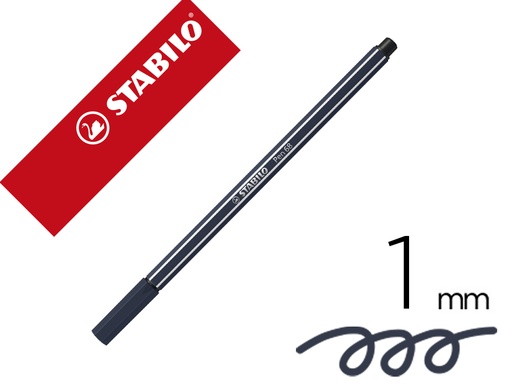 [150786] Rotulador stabilo acuarelable pen 68 gris paynes punta gruesa 1mm