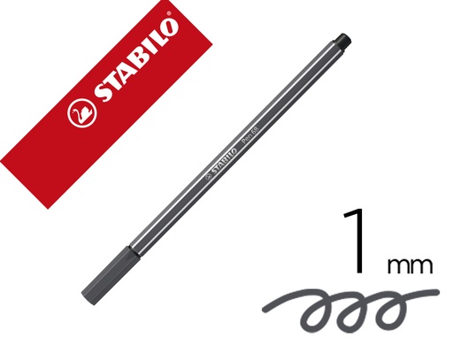[150784] Rotulador stabilo acuarelable pen 68 gris azulado intenso punta gruesa 1mm