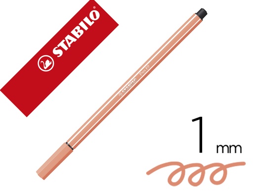 [150780] Rotulador stabilo acuarelable pen 68 carne claro punta gruesa 1mm