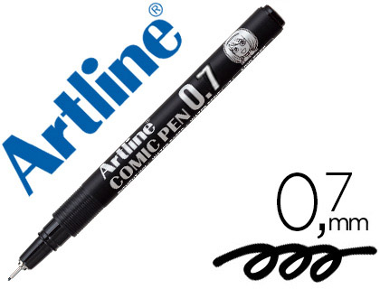 [79915] Rotulador artline calibrado micrometrico negro comic pen ek-287 punta poliacetal 0,7 mm resistente al agua