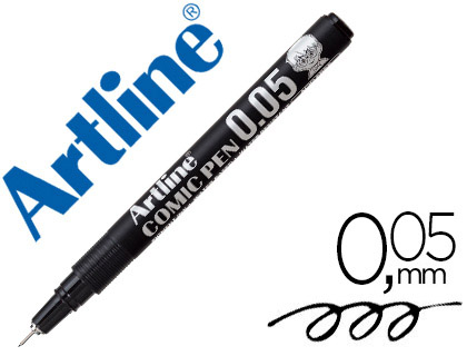 [79908] Rotulador artline calibrado micrometrico negro comic pen ek-2805 punta poliacetal 0,05 mm resistente al agua
