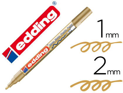 [75355] Rotulador edding punta fibra 751 oro punta redonda 1-2 mm