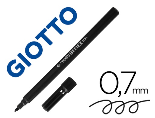 [74784] Rotulador tratto office fine punta de fibra trazo 0,7 mm negro