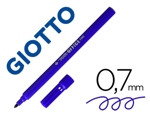 [74782] Rotulador tratto office fine punta de fibra trazo 0,7 mm azul