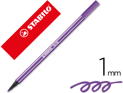 [49237] Rotulador stabilo acuarelable pen 68 violeta punta gruesa 1mm