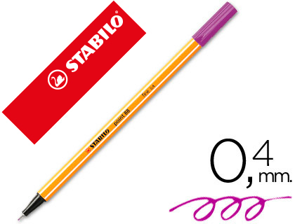 [31591] Rotulador stabilo punta de fib ra point 88 violeta punta fina 0,4mm