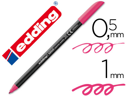 [27168] Rotulador edding punta fibra 1200 magenta n.20 punta redonda 0.5 mm