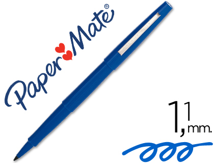 [7479] Rotulador paper mate flair original punta fibra azul