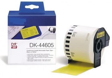 [8647][NCDK44605] Amarillo 62mmX30.48m  para Brother P-Touch QL1000 1050 1060