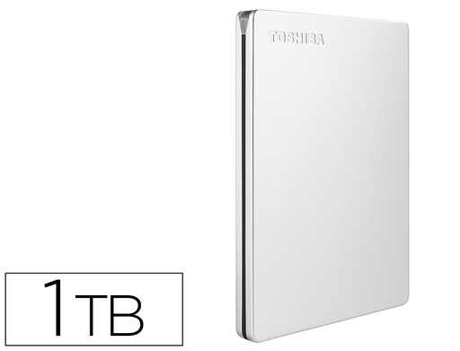 [160398] Disco duro externo toshiba canvio slim hdd 2,50/' 5.000 mbit/s usb 3.0 1 tb color blanco