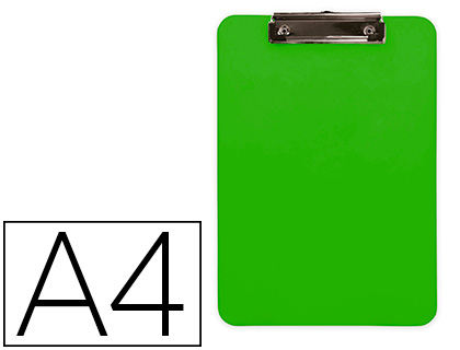 [None] Portanotas q-connect plastico din a4 verde 2,5mm