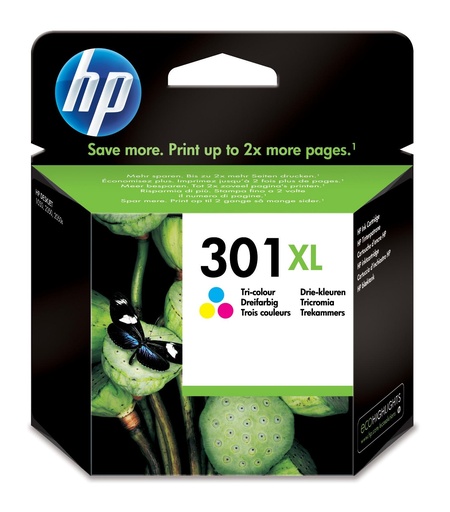 [43015] HP Envy 5530, Deskjet 1010,1510 Cartucho Tricolor nº301XL 6ml