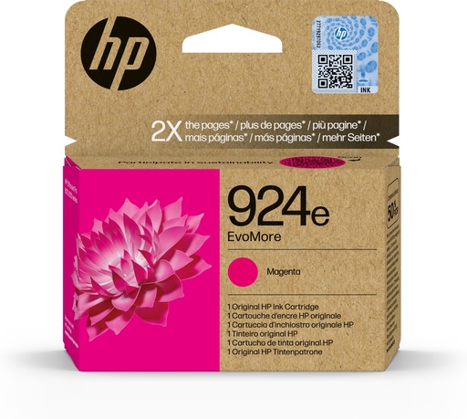 [58709] HP 924e Cartucho Magenta OfficeJet Pro 8120, 8130 series