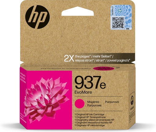 [58713] HP 937e Cartucho Magenta OfficeJet Pro 9110b, 9120