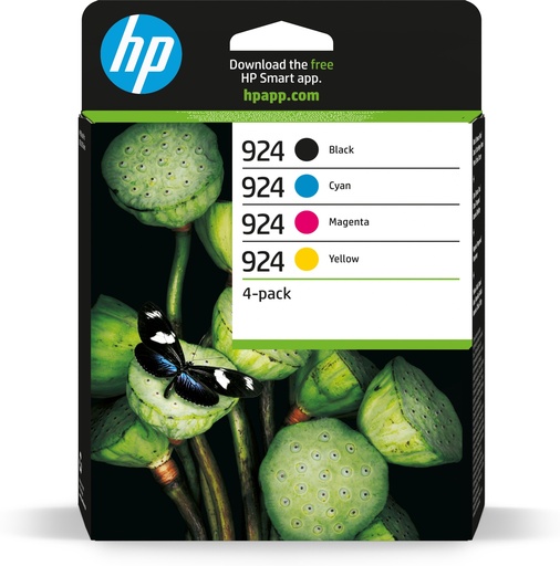 [57828] HP 924 PACK 4 COLORES CMYK