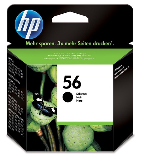 [6825] HP Deskjet 5150/5550/5652/5850, PSC-1110 Cartucho Negro Nº56