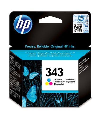 [3147] HP PSC-325/375/1510/1610/2355/2610/2710, Deskjet 5740/6540/6840,PS-8150/8450 Cart.Col. Nº343, 7ml.