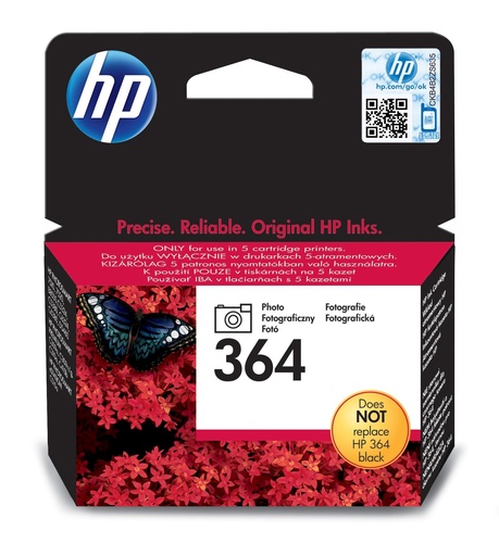 [12308] HP nº364 Cartucho Foto negro, para 130 fotos