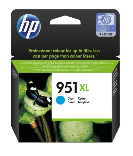 [15015] HP Officejet Pro 8100/8600 Cartucho Cian Nº951XL