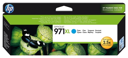 [17701] HP Offijet Pro X451/476/551 Cartucho Cian Nº971XL