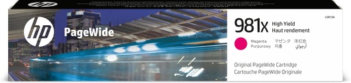 [32705] HP PageWide Enterprise Color 556 / MFP 586 Cartucho de Alta capacidad Magenta nº981X