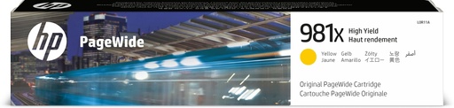 [32706] HP PageWide Enterprise Color 556 / MFP 586 Cartucho de Alta capacidad Amarillo nº981X