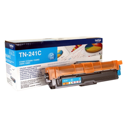 [17528] [TN241C] BROTHER Toner cian  HL3140CW/HL3150CDW/DCP9020CDW   1.400 paginas