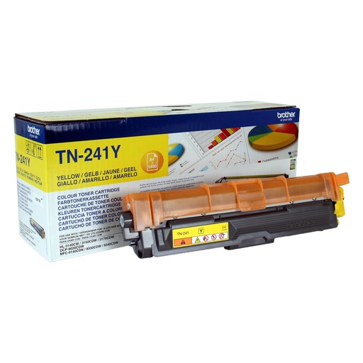 [17530] [TN241Y] BROTHER Toner Amarillo  HL3140CW/HL3150CDW Toner Amarillo 1.400 paginas