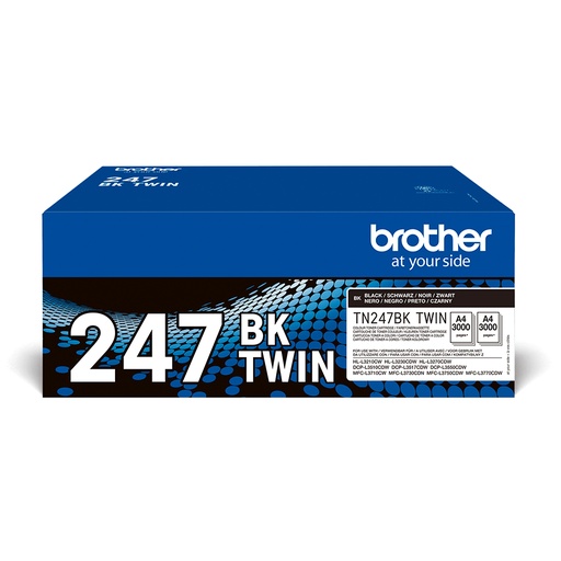 [44994] [TN247BKTWIN] BROTHER pack de 2 cartuchos deToner negro de larga duracion tn247bktwin/TN247BKTWIN