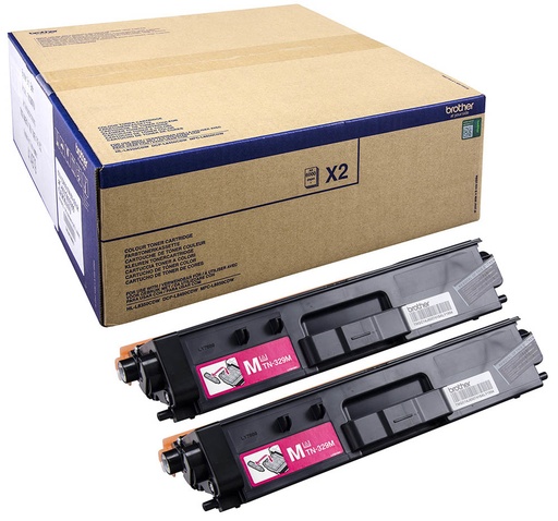 [18890] [TN329MTWIN] BROTHER Toner Magenta HLL8350CDW 2 unidades 6K