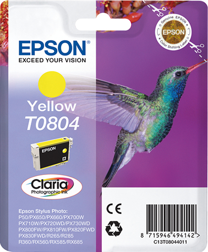 [8830] [C13T08044011] Epson Stylus Photo R-265/360/RX-560/585/685 Cartucho Amarillo