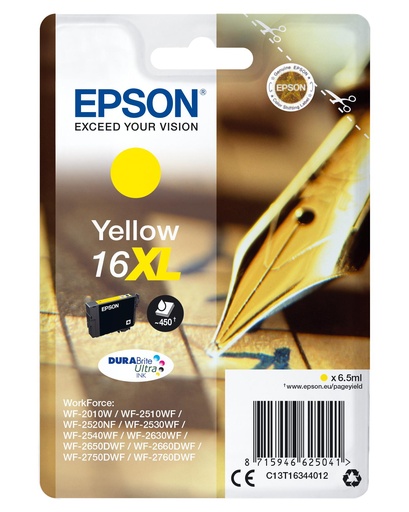 [15540] [C13T16344012] Epson DURABrite Ultra Ink Cartucho Amarillo 16XL