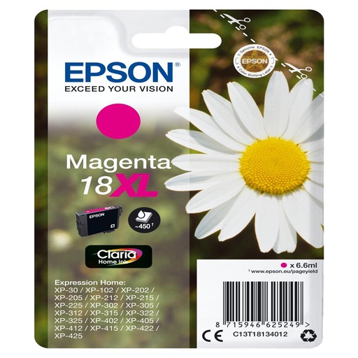 [15330] [C13T18134022] Epson Expression Home XP-102/205/305/405 Cartucho Magenta Alta capacidad (Radiofrecuencia)