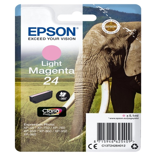 [15603] [C13T24264012] Epson Claria Photo HD Ink Cartucho Magenta Claro 24