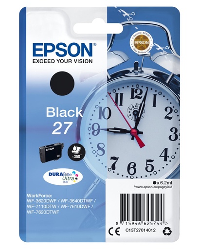 [19992] [C13T27014012] Epson WorkForce WF-3000 y WF-7000 Cartucho Negro nº27