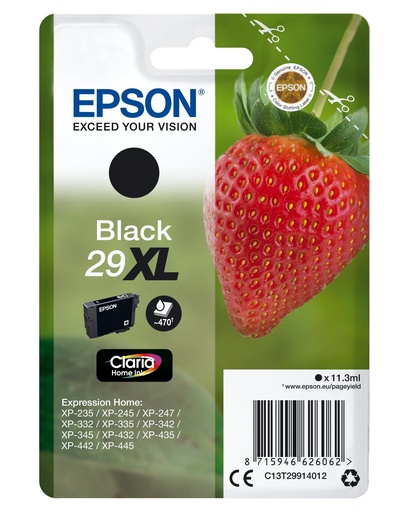[35737] [C13T29914022] EPSON Expression Home XP-235 Cartucho Negro 29XL  RF+AM