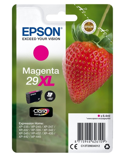 [35742] [C13T29934022] EPSON Expression Home XP-235 Cartucho Magenta 29XL  RF+AM