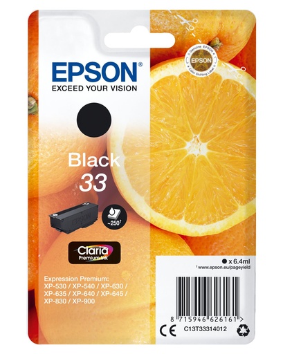 [30680] [C13T33314012] EPSON Expression Home XP-530 Cartucho Negro Nº33