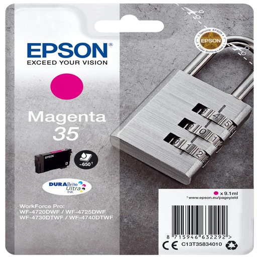 [33433] [C13T35834010] EPSON Singlepack Magenta 35 DURABrite Ultra Ink
