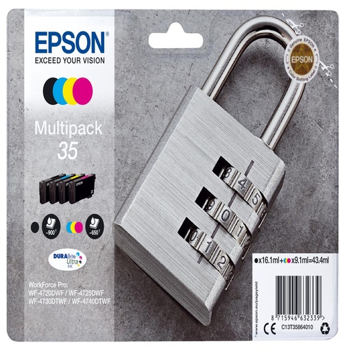 [33437] [C13T35864010] EPSON Multipack 4-colours 35 DURABrite Ultra Ink