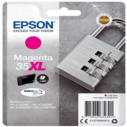 [33444] [C13T35934020] EPSON Singlepack Magenta 35XL DURABrite Ultra Ink