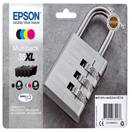 [33447] [C13T35964010] EPSON Multipack 4-colours 35XL DURABrite Ultra Ink