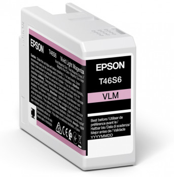 [39621] [C13T46S60N] EPSON  Singlepack Vivid Light Magenta T46S6 UltraChrome Pro 10 ink 25ml SC-P700
